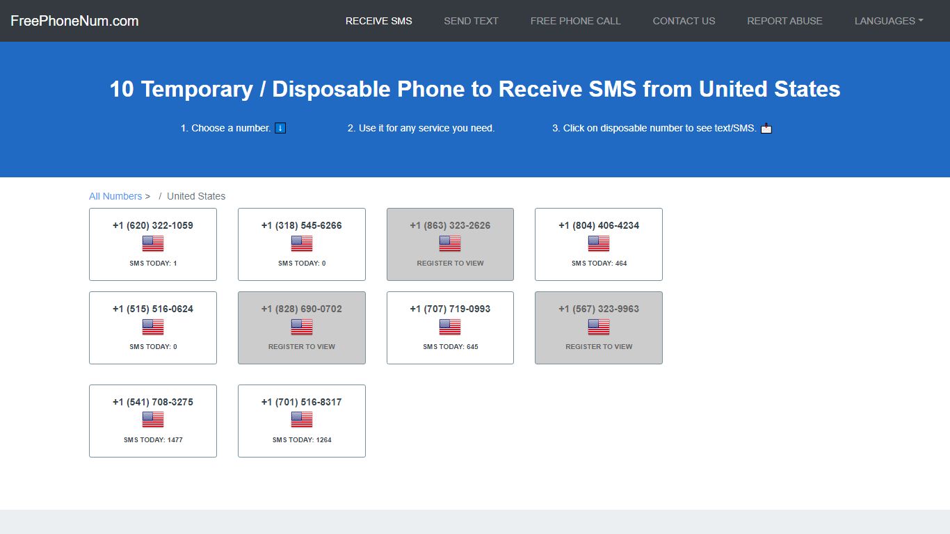 📲 Disposable Number To Receive SMS 2022 United States - Free Phone Num